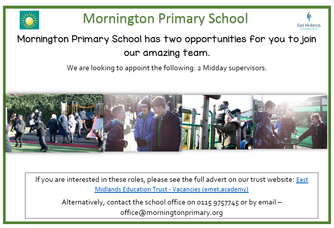 Mornington Job Advert